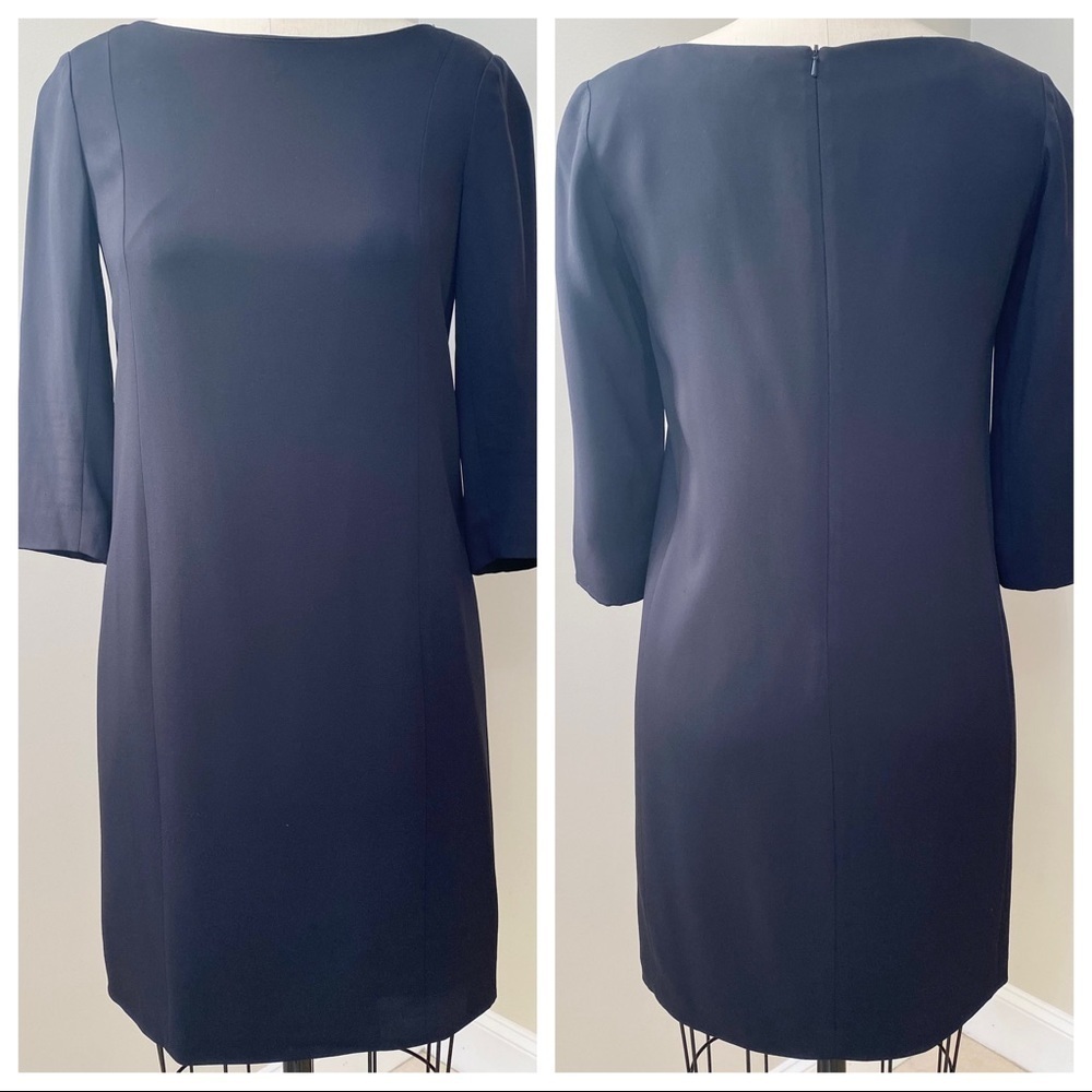 Vince Lined Dress 3/4 Sleeves Black Size 4